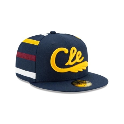 Blue Cleveland Cavaliers Hat - New Era NBA 2019 NBA Authentics City Series 59FIFTY Fitted Caps USA6320785